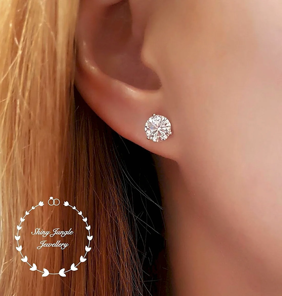 3carat Diamond Ear
