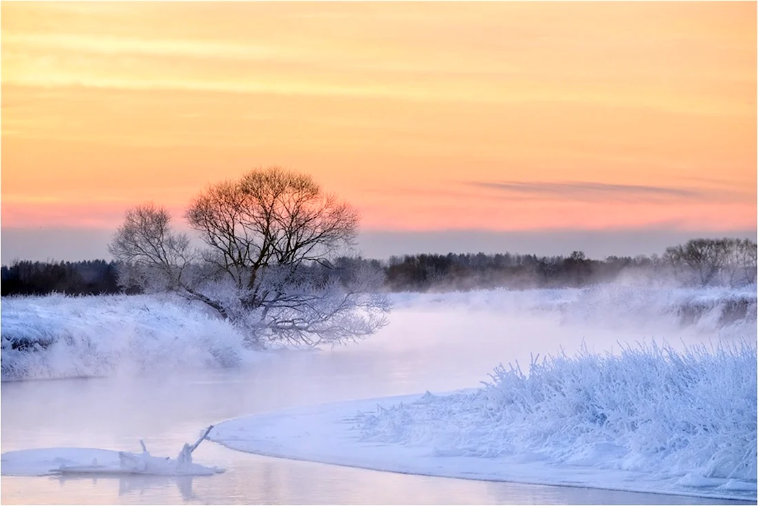 Беларусь зима пейзаж