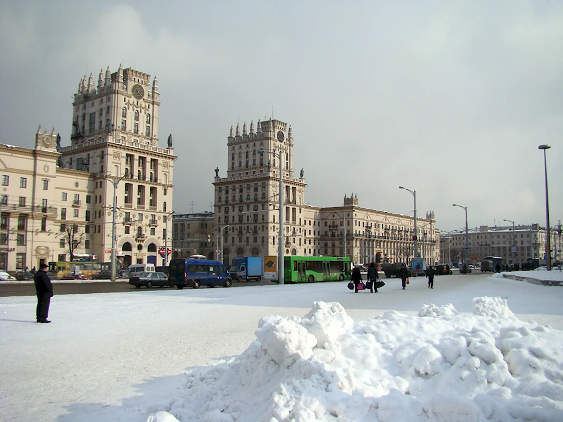 Белоруссия Минск зима