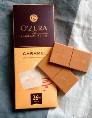 Белый шоколад o`Zera Caramel 90г