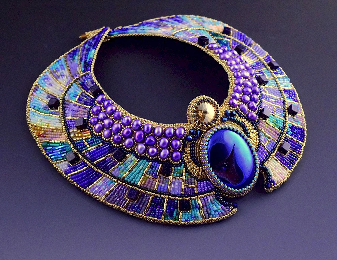 Бисерное ожерелье «Осирис и Изида»