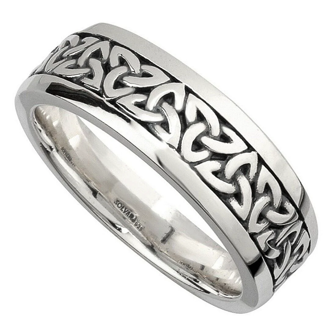 Celtic men Silver Ring
