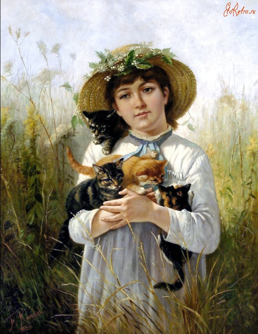Чарльз Бартон картина котята
