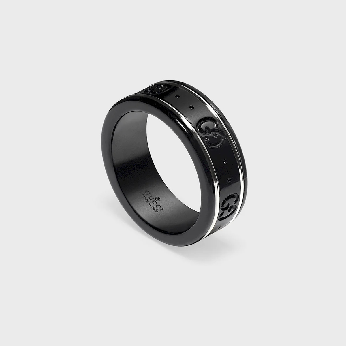 Черное кольцо гуччи icon