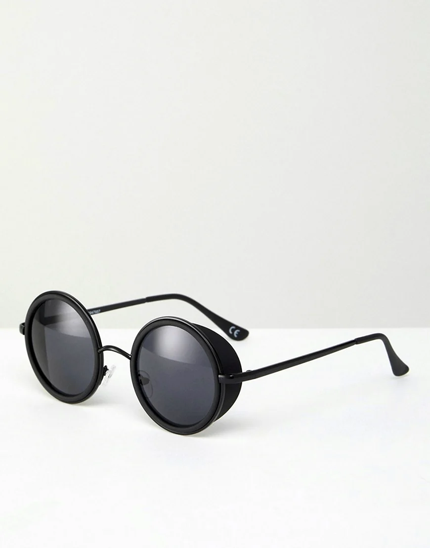 Черные солнцезащитные очки в стиле ретро ASOS Design