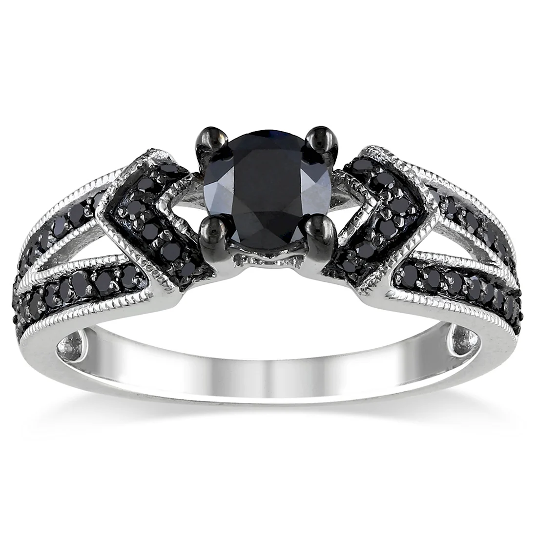 Черный бриллиант кольцо эксклюзив