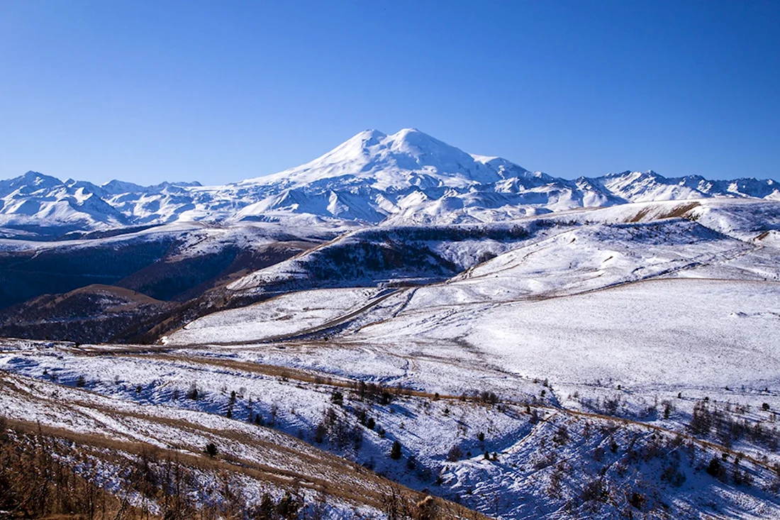 Долина Нарзанов Приэльбрусье зимой