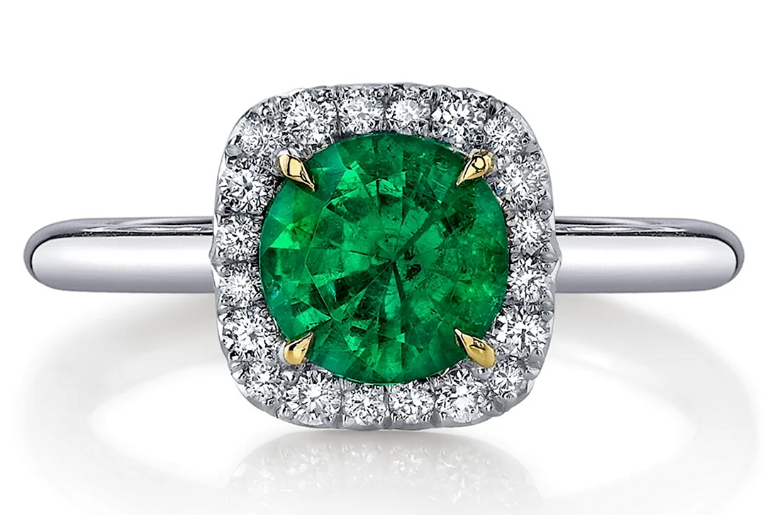 Дрезденский зелёный бриллиант кольцо