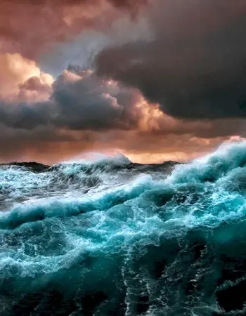 Энди Симмонс пейзаж море шторм