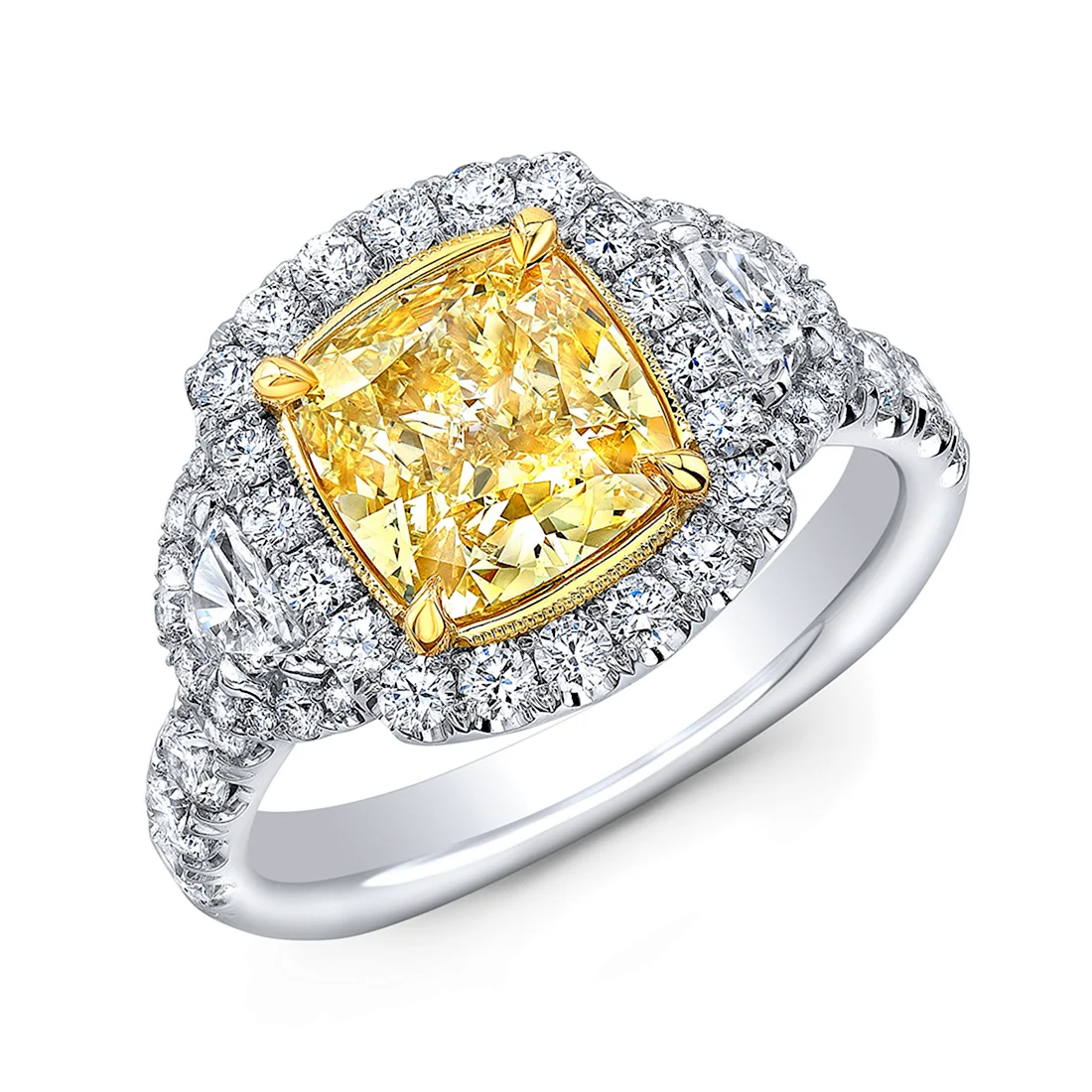 Fancy 20 Carat Yellow Diamond Ring