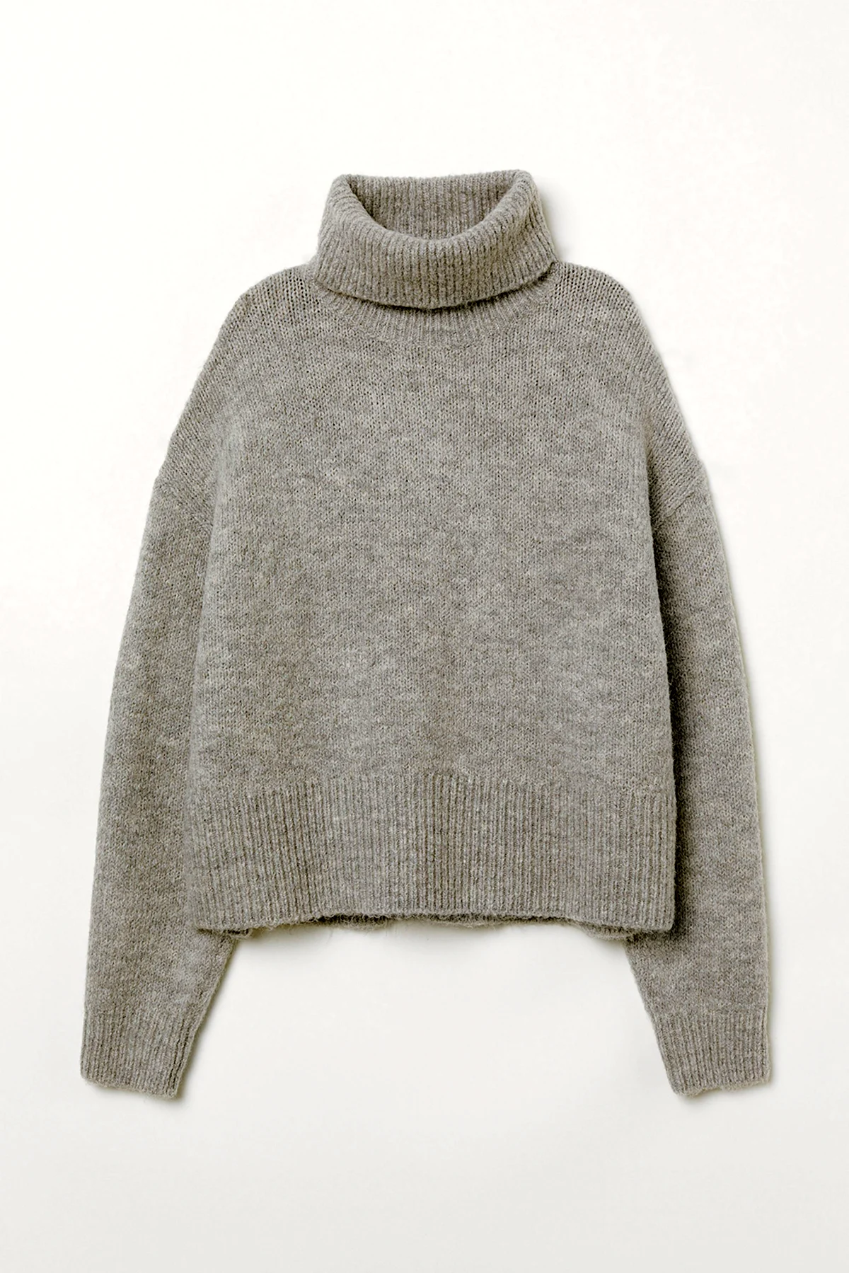 Grey Turtleneck Sweater h&m