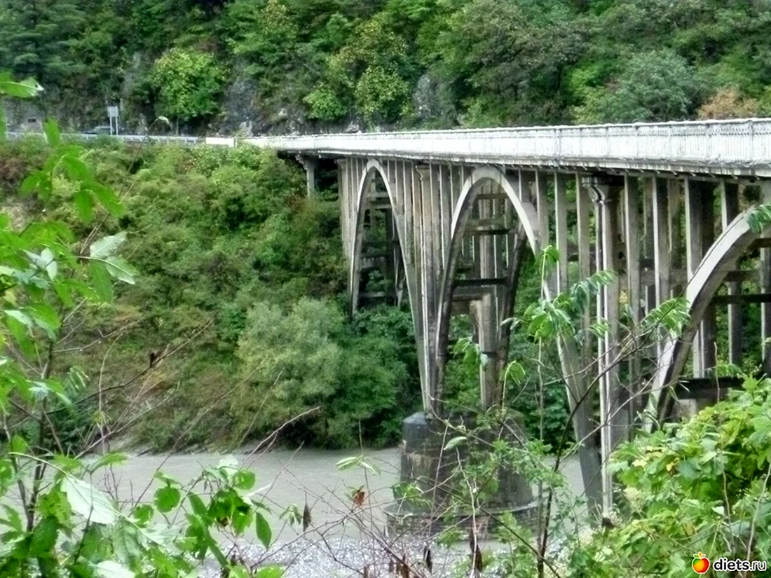 Гумистинский мост Абхазия