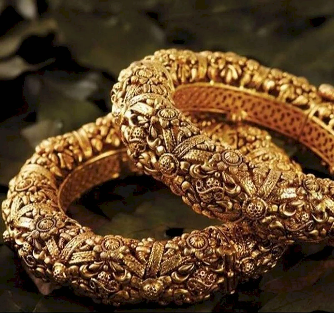 Индийские старинные золотые браслеты