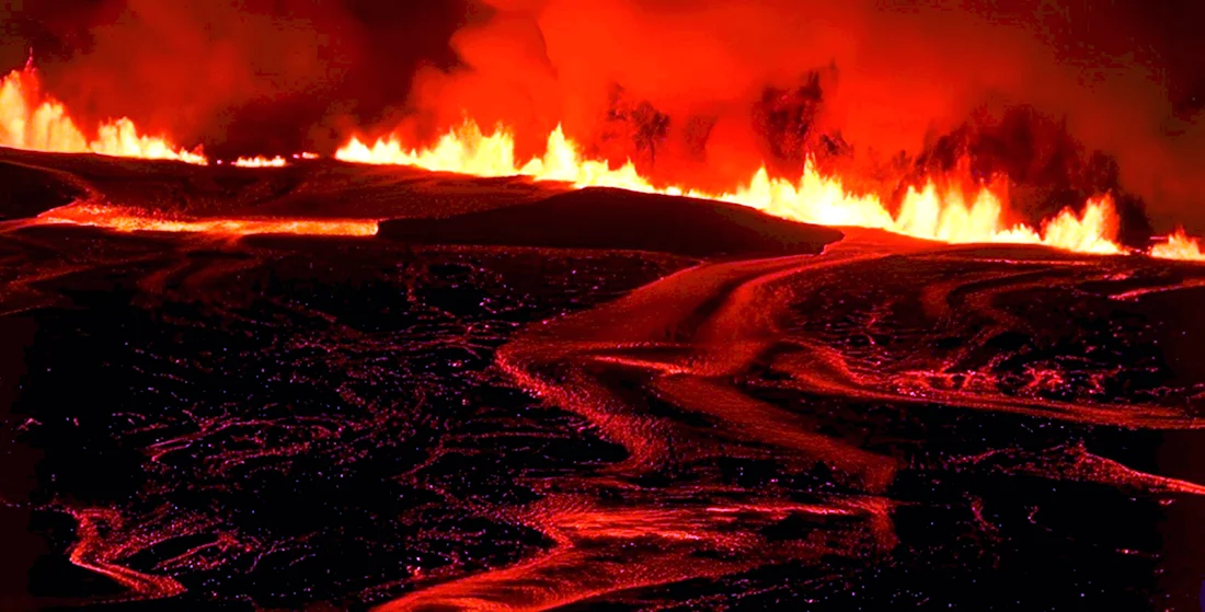 Извержение вулкана Гекла 2000