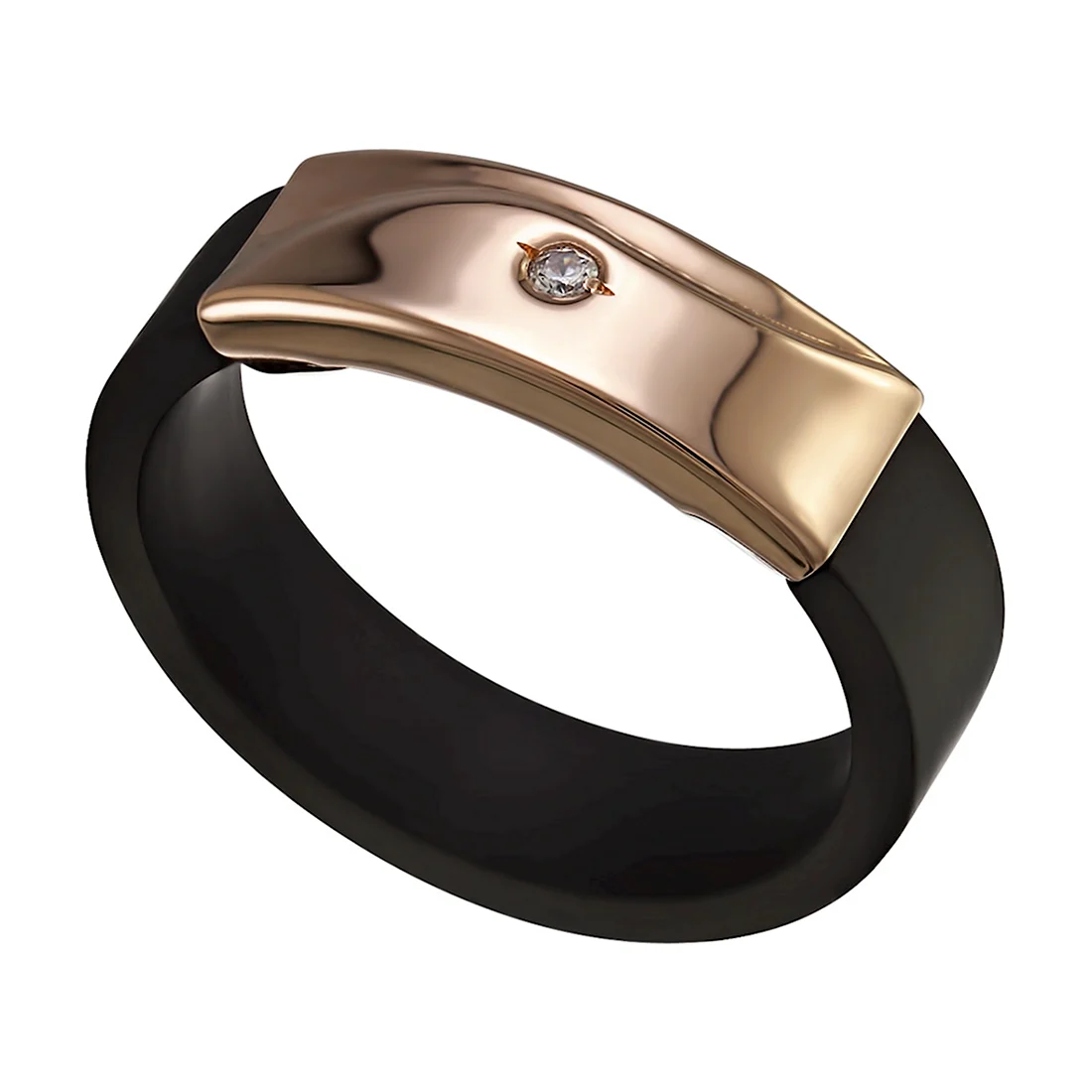 Каучуковое кольцо с золотом размер 21.0 ШК 2078594053199