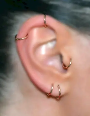 Кольцо для пирсинга Daith Helix Rook