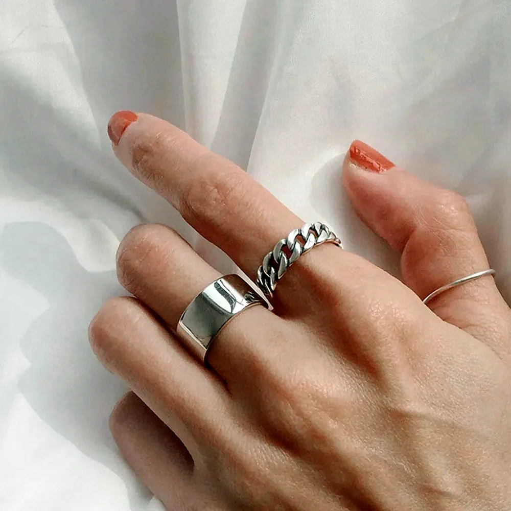 Кольцо на большой палец серебро