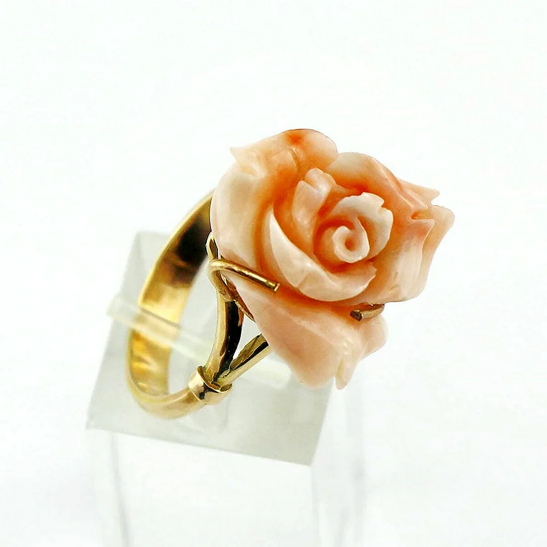 Кольцо роза Санси золото