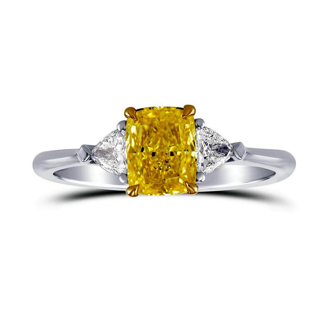 Кольцо с Fancy Yellow Diamond