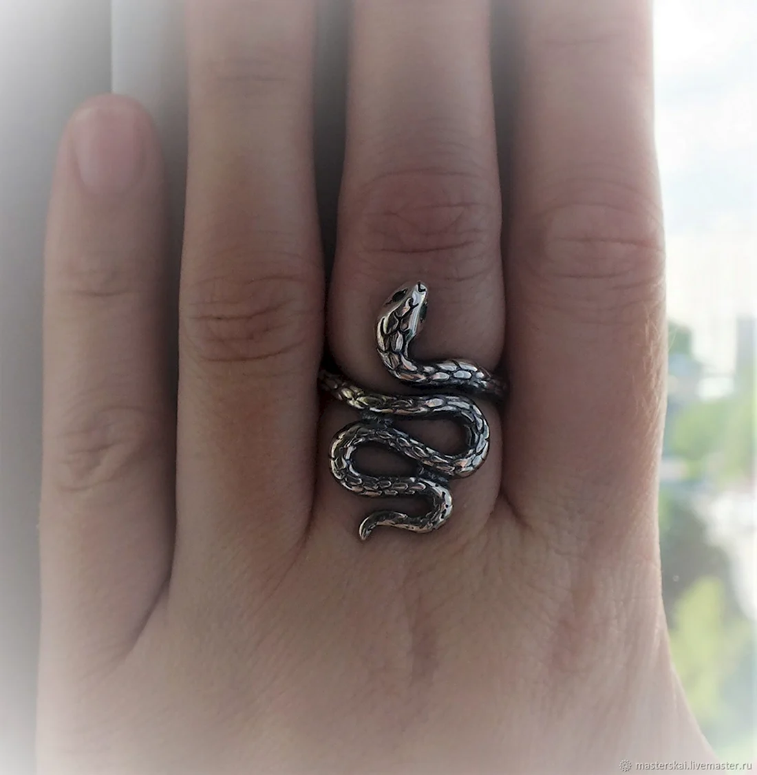 Кольцо со змеей Слизерин
