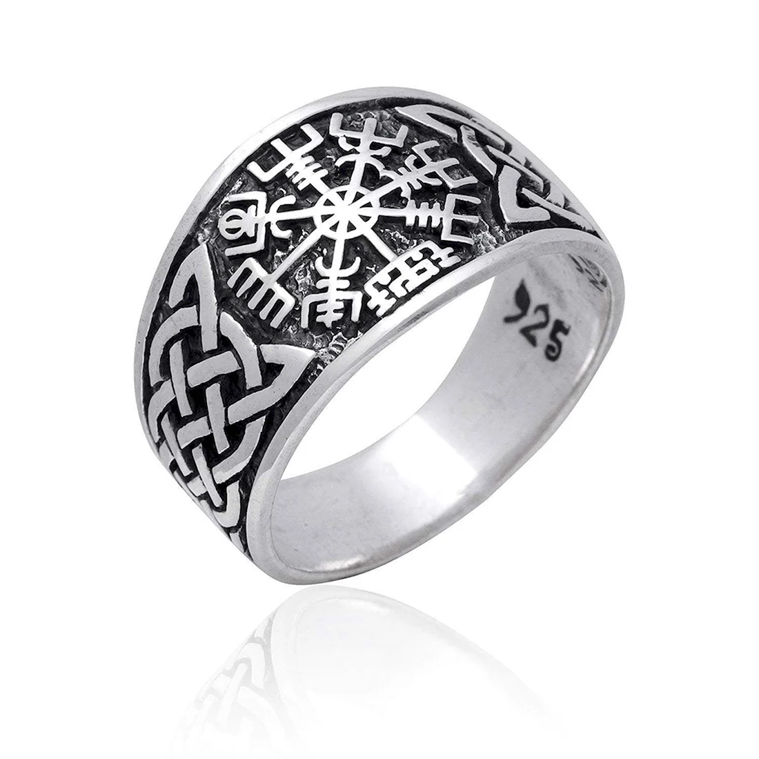 Кольцо Викинг серебро
