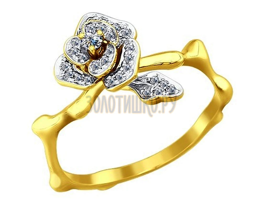 Кольцо золото бриллиант SOKOLOV 6015001