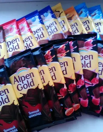 Коробка шоколадок Альпен Гольд