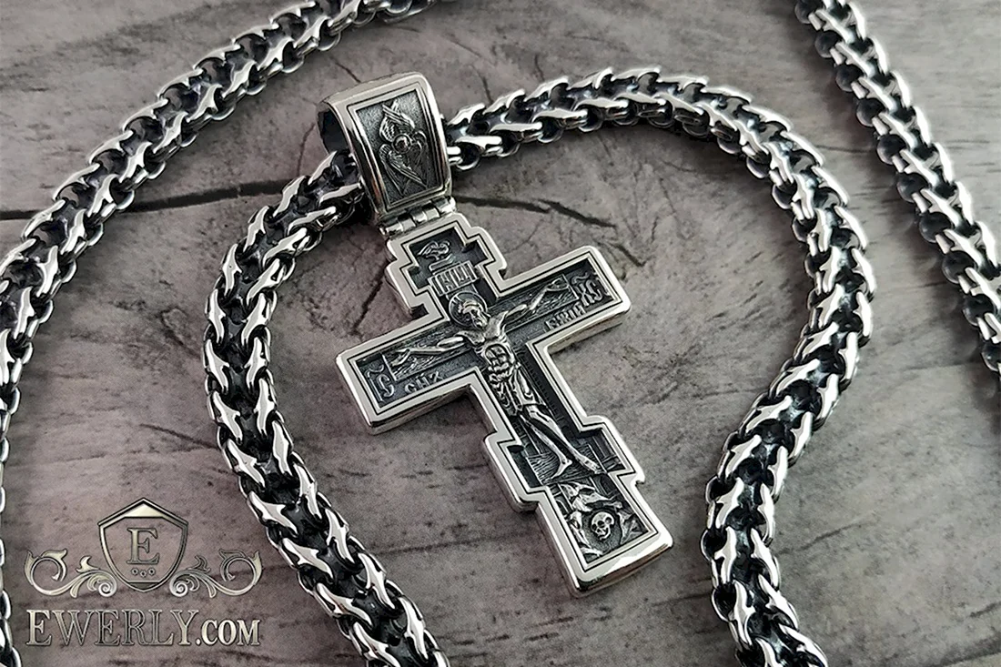 Крест православный.серебро арт 8179