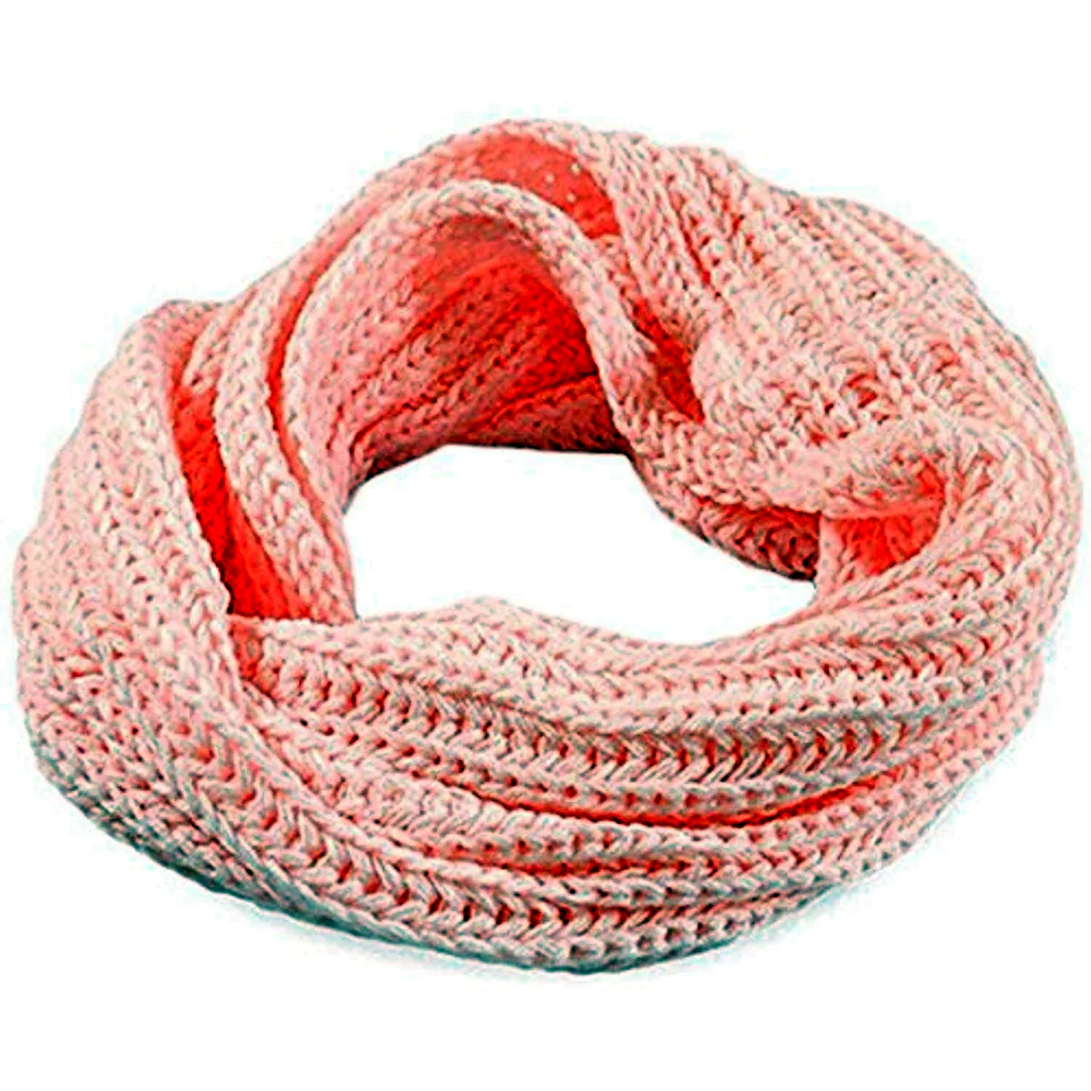 Круглый вязаный шарф