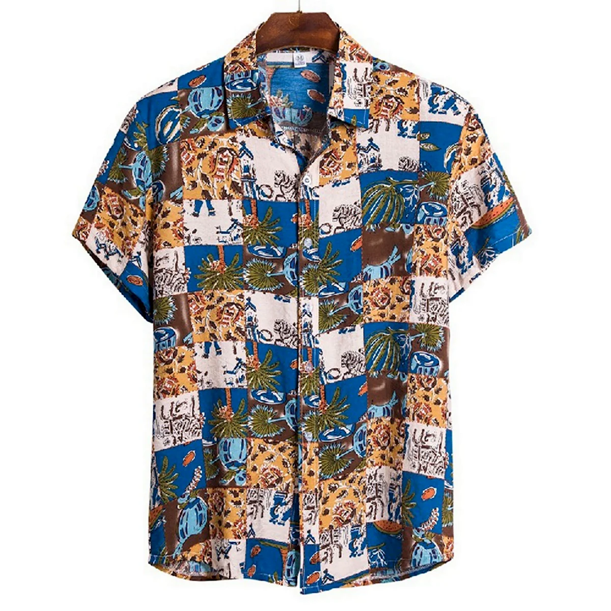Ламода Гавайская рубашка вискоза