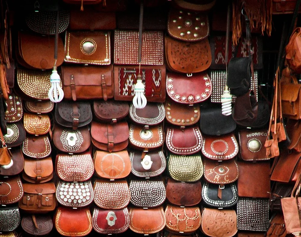 Марокканские кожаные изделия