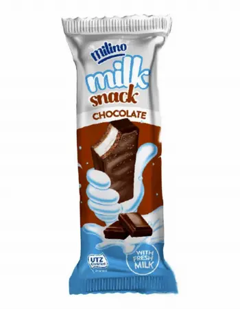 Milino Milk snack Chocolate пирожное бисквитное