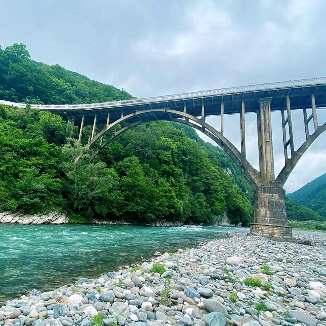 Мост Гумиста Абхазия