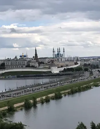 Набережная реки Казанка в Казани