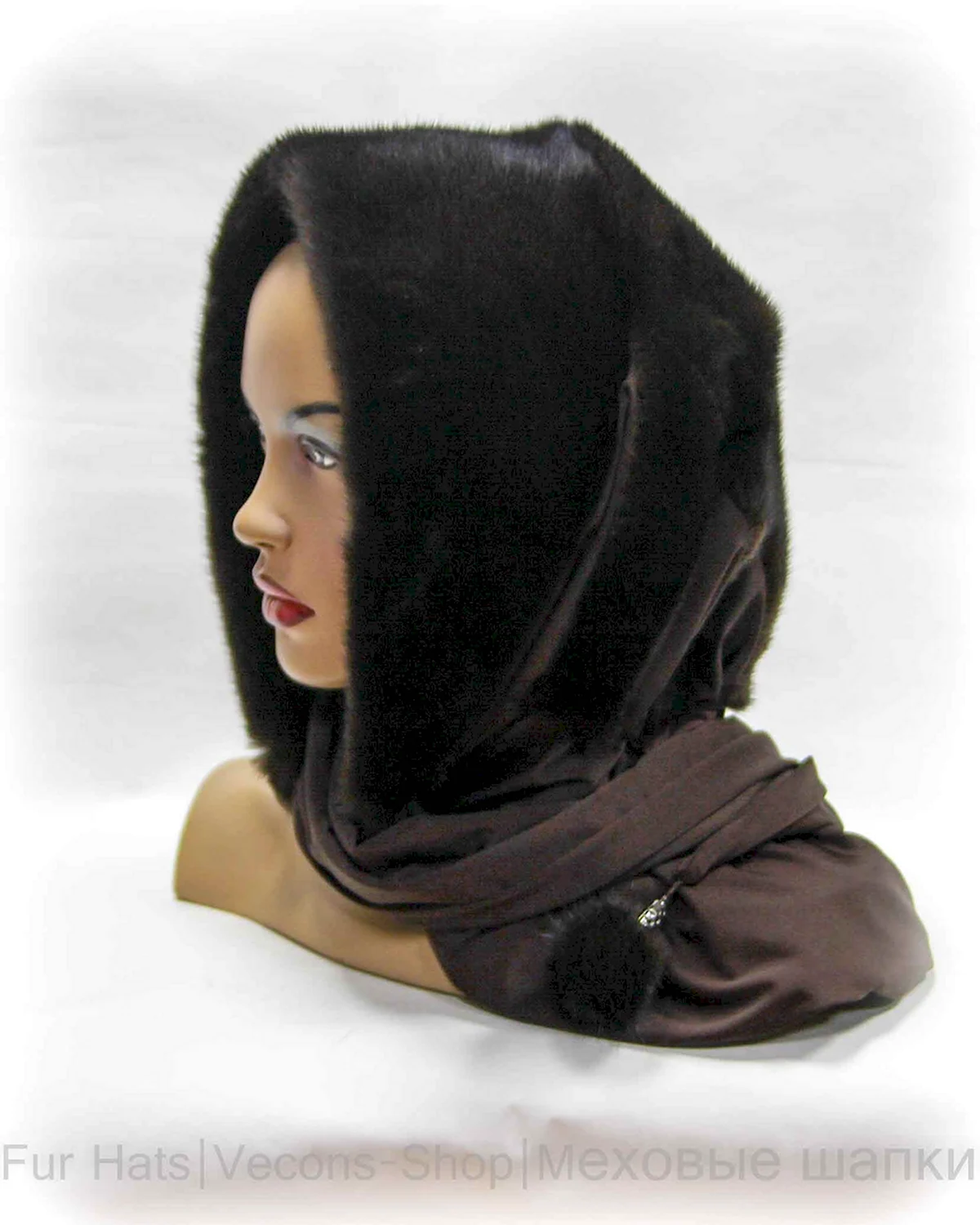 Норковый платок на голову