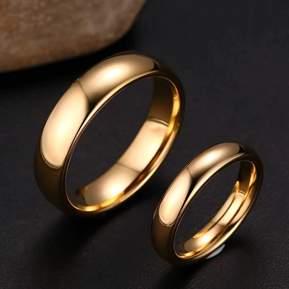 Обручальные кольца парные золотые классические
