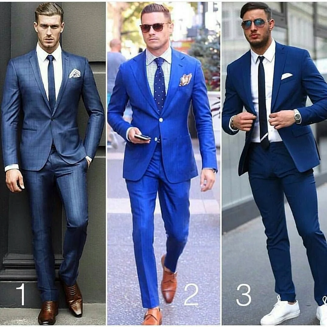 Обувь под синий костюм мужской