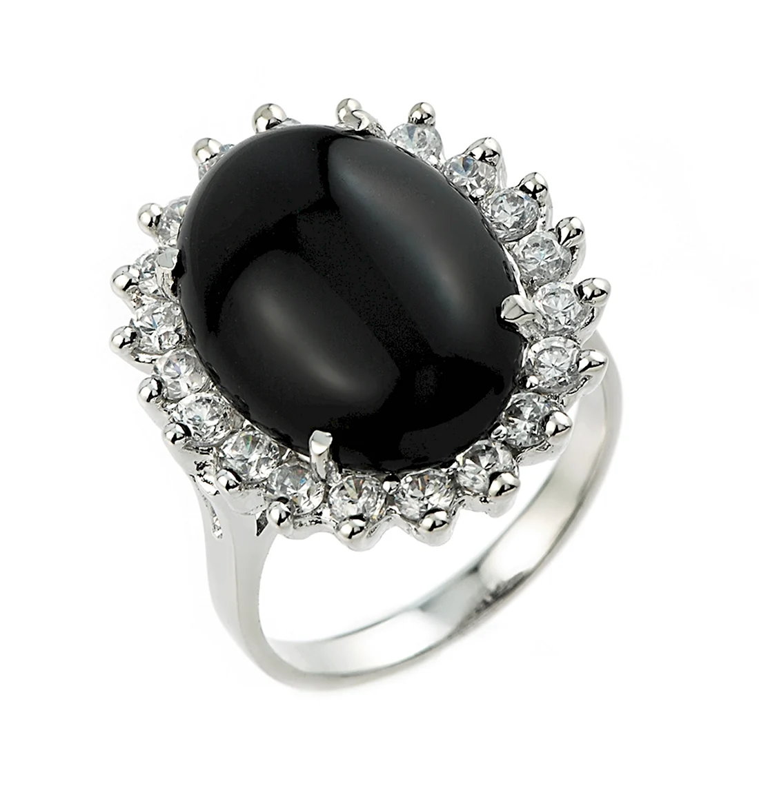 Оникс камень черный кольца