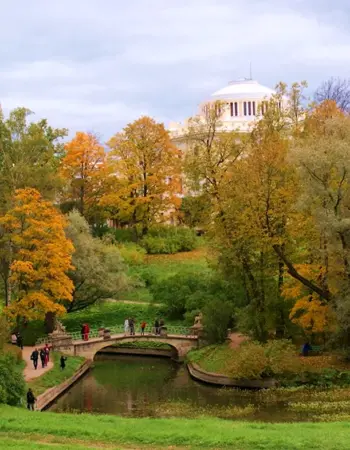 Павловск парк осенью