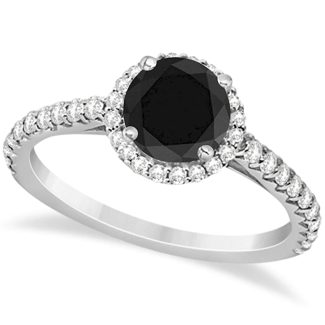 Перстень с черным бриллиантом