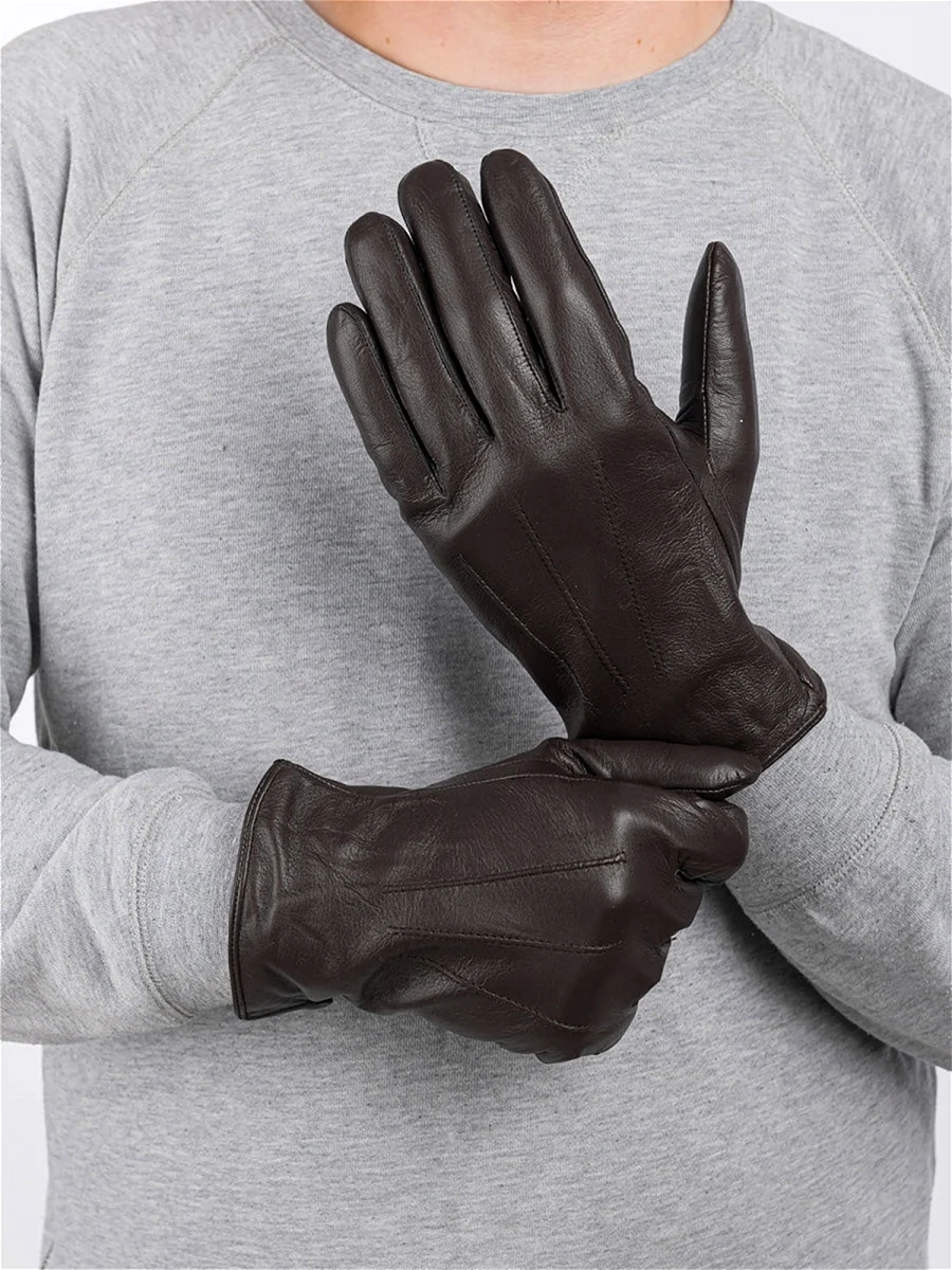 Pitas перчатки мужские кожаные