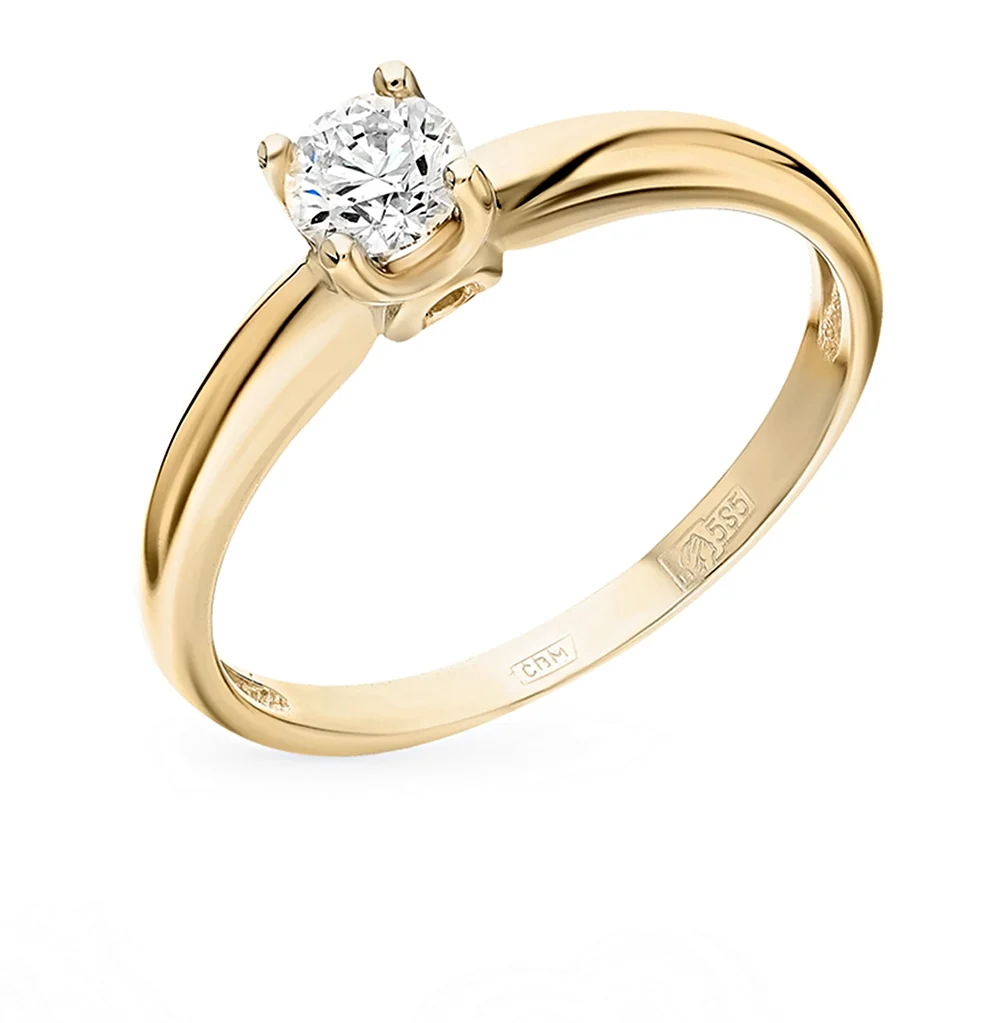 Помолвочное кольцо золото 585
