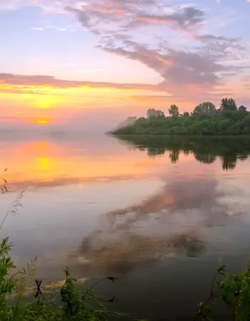 Рассвет на реке Дон