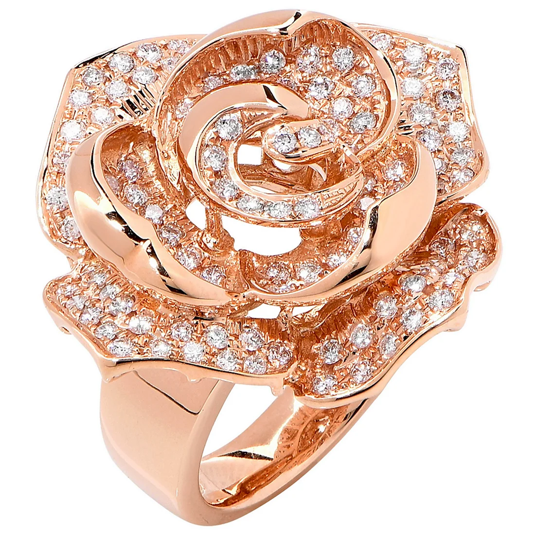 Розовое золото кольцо