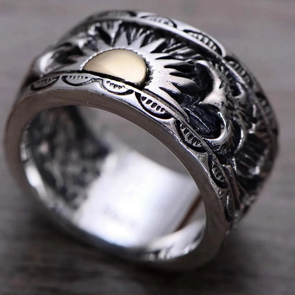 Серебро кольцо мужской Oryol