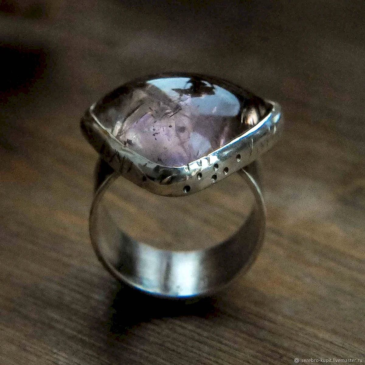 Серена Сильвер кольца с натуральными камнями серебро