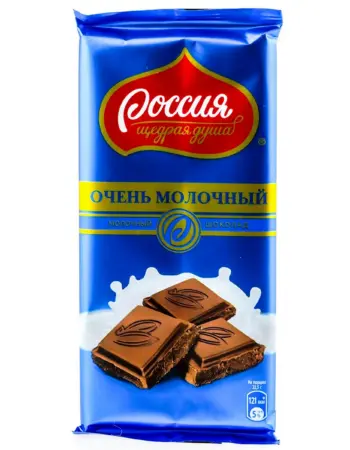 Шоколад Россия очень молочный 90г