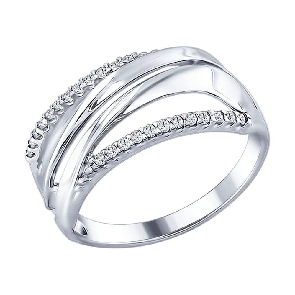 SOKOLOV кольцо из серебра с фианитами 94012313