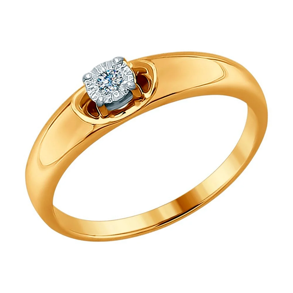 SOKOLOV кольцо из золота с бриллиантом 1011907
