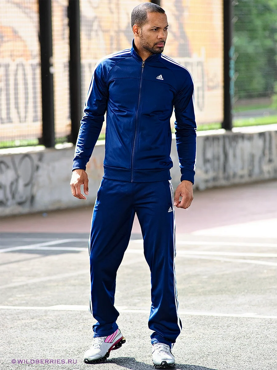 Спортивный костюм адидас мужской синий